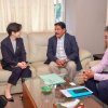 Current Minister - Discussion between Minister of Fisheries, Aquatic and Marine Resources Ramalingam Chandrasekhar and Ambassador of the Republic of Korea to Sri Lanka Ms. Myeon Lee